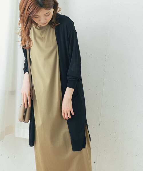 URBAN RESEARCH ROSSO WOMEN（アーバンリサーチ　ロッソ）の「ドライタッチロングカーディガン（カーディガン/ボレロ・レディース・ブラック/グレー系その他/ブルー系その他・FREE）」の14枚目の写真