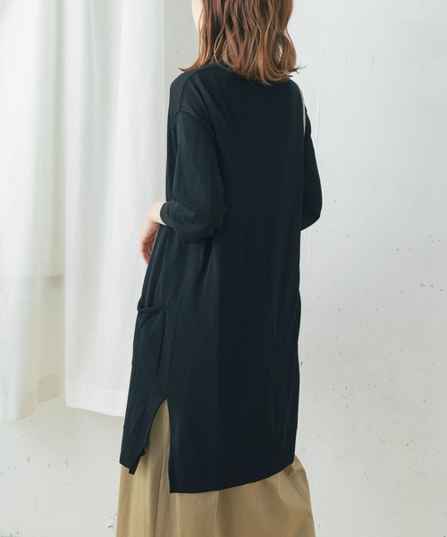 URBAN RESEARCH ROSSO WOMEN（アーバンリサーチ　ロッソ）の「ドライタッチロングカーディガン（カーディガン/ボレロ・レディース・ブラック/グレー系その他/ブルー系その他・FREE）」の15枚目の写真