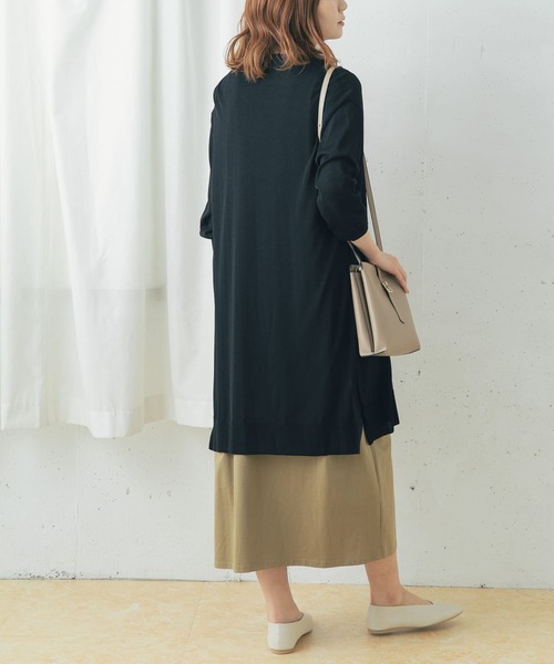 URBAN RESEARCH ROSSO WOMEN（アーバンリサーチ　ロッソ）の「ドライタッチロングカーディガン（カーディガン/ボレロ・レディース・ブラック/グレー系その他/ブルー系その他・FREE）」の18枚目の写真