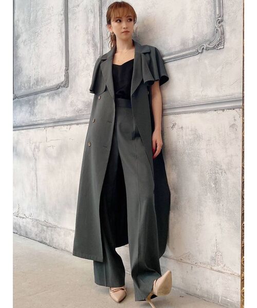 RESEXXY(リゼクシー)の「ベルテッドケープコート【セットアップ着用可能】(その他アウター・レディース・ベージュ/ブラウン/グリーン・FREE)」の22枚目の写真