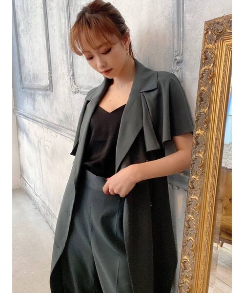 RESEXXY(リゼクシー)の「ベルテッドケープコート【セットアップ着用可能】(その他アウター・レディース・ベージュ/ブラウン/グリーン・FREE)」の18枚目の写真