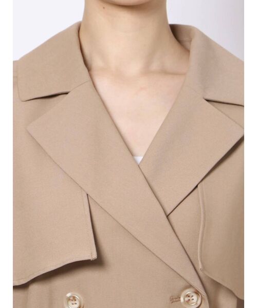 RESEXXY(リゼクシー)の「ベルテッドケープコート【セットアップ着用可能】(その他アウター・レディース・ベージュ/ブラウン/グリーン・FREE)」の14枚目の写真