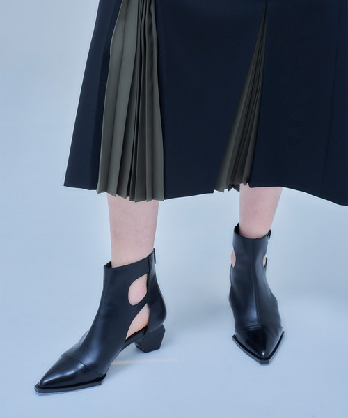 UNITED TOKYO（ユナイテッドトウキョウ）の「ブレンドプリーツマーメイドスカート（スカート・レディース・ブラック/ベージュ・1/2）」の8枚目の写真