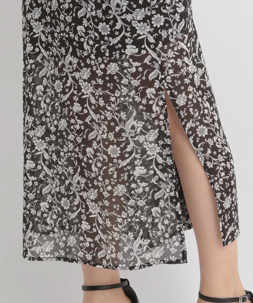 Andemiu（アンデミュウ）の「ハナガラナロースカート953206（スカート・レディース・アイボリー/ブラック・MEDIUM/SMALL）」の5枚目の写真