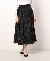 Te chichi | ドローイングフラワーロングフレアスカート(スカート)