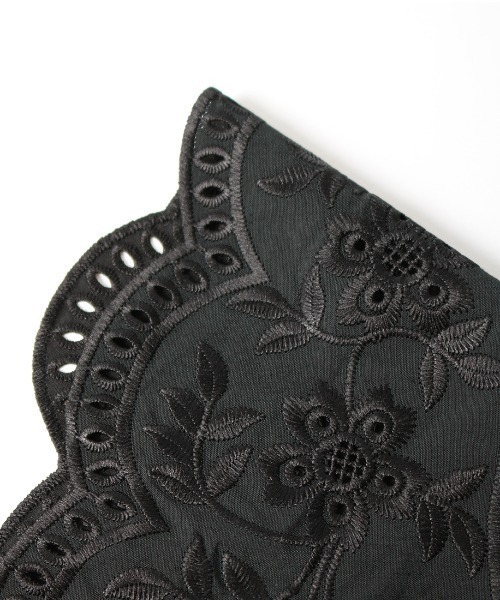 JF Ready Made（ジェイエフレディメイド）の「[Jf Ready Made/ジェイエフレディメイド] コットンレース 2WAY付け襟（付け襟・レディース・ブラック・ONE SIZE）」の13枚目の写真