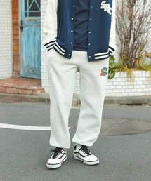 SPOC STORE | 【SPOC STORE】裏起毛 ワンポイント刺繍ワイドスウェットパンツ(スウェットパンツ)