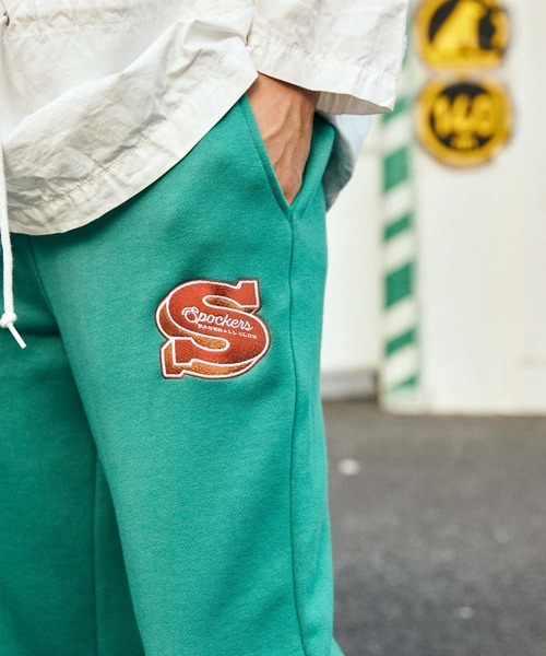 SPOC STORE（スポックストア）の「【SPOC STORE】裏起毛 ワンポイント刺繍ワイドスウェットパンツ（スウェットパンツ・メンズ・グレー/グリーン/モスグリーン/ネイビー・M/L/S）」の7枚目の写真