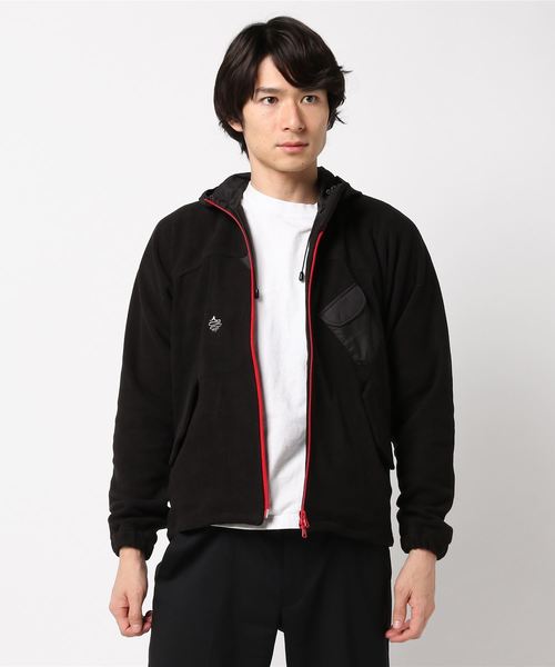 ALDIES（アールディーズ）の「Coldoba Jacket フリース切り替えジップアップパーカー（ブルゾン・メンズ・ネイビー/レッド/ブラック/ピンク・SMALL/MEDIUM/LARGE）」の17枚目の写真