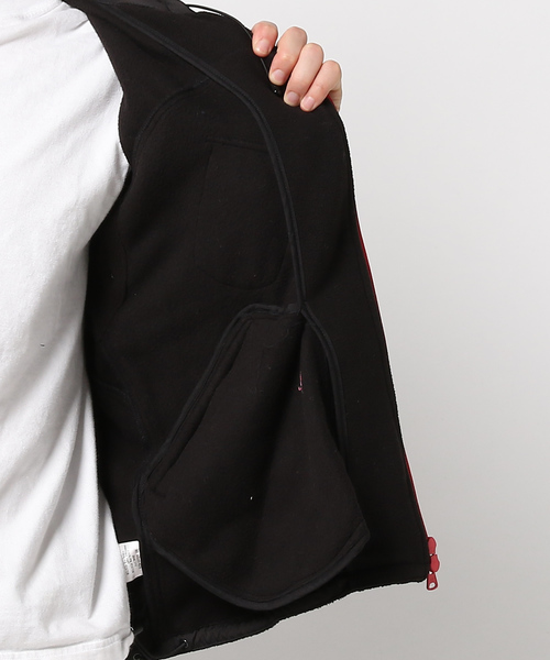 ALDIES（アールディーズ）の「Coldoba Jacket フリース切り替えジップアップパーカー（ブルゾン・メンズ・ネイビー/レッド/ブラック/ピンク・SMALL/MEDIUM/LARGE）」の9枚目の写真