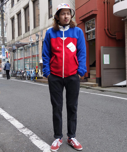 ALDIES（アールディーズ）の「Coldoba Jacket フリース切り替えジップアップパーカー（ブルゾン・メンズ・ネイビー/レッド/ブラック/ピンク・SMALL/MEDIUM/LARGE）」の19枚目の写真