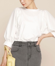 WEB限定/ボリュームスリーブトップス 半袖
