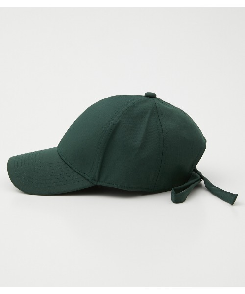 AZUL by moussy（アズールバイマウジー）の「BACK RIBBON TWILLCAP/バックリボンツイルキャップ（キャップ・レディース・ダークブラウン/ダークグリーン/ブラック・FREE）」の15枚目の写真