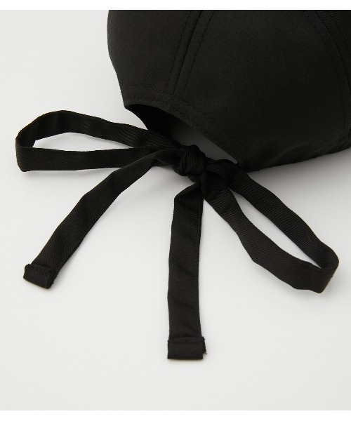 AZUL by moussy（アズールバイマウジー）の「BACK RIBBON TWILLCAP/バックリボンツイルキャップ（キャップ・レディース・ダークブラウン/ダークグリーン/ブラック・FREE）」の9枚目の写真