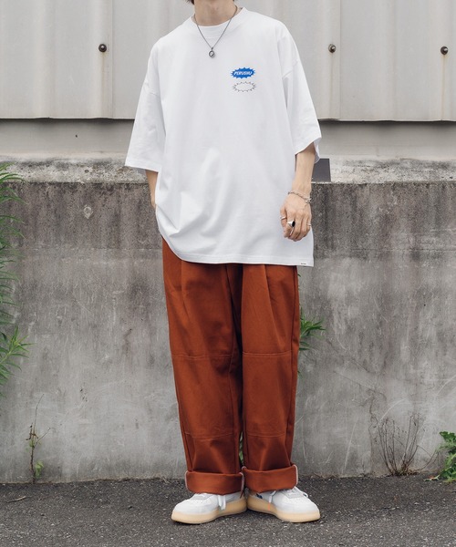 Perushu(ペルーシュ)の「PerushuロゴTシャツ(Tシャツ/カットソー・メンズ・ホワイト/ブラック/ホワイト系その他/ブラック系その他・MEDIUM/LARGE)」の13枚目の写真