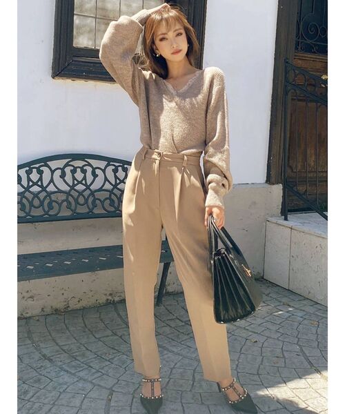 RESEXXY（リゼクシー）の「【WEB限定】リバーレースモヘアニットプルオーバー（ニット/セーター・レディース・ピンク/ベージュ/ブラウン/アイボリー・FREE）」の9枚目の写真