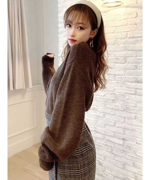 RESEXXY（リゼクシー）の「【WEB限定】リバーレースモヘアニットプルオーバー（ニット/セーター・レディース・ピンク/ベージュ/ブラウン/アイボリー・FREE）」の16枚目の写真