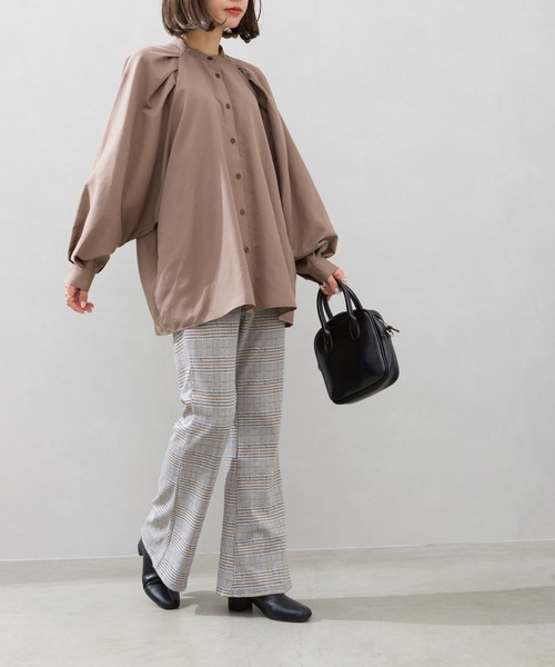 SpRay(スプレイ)の「ジャガードセミフレアパンツ(その他パンツ・レディース・グレー系その他/ブラウン系その他・FREE)」の15枚目の写真