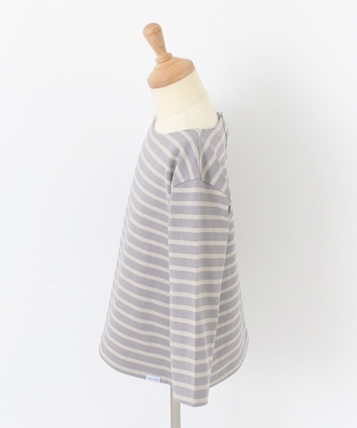 FORK&SPOON（フォークアンドスプーン）の「FORK&SPOON ボートネックボーダー(KIDS)（Tシャツ/カットソー・キッズ・グレー系その他/レッド系その他・90/105/120/135）」の12枚目の写真