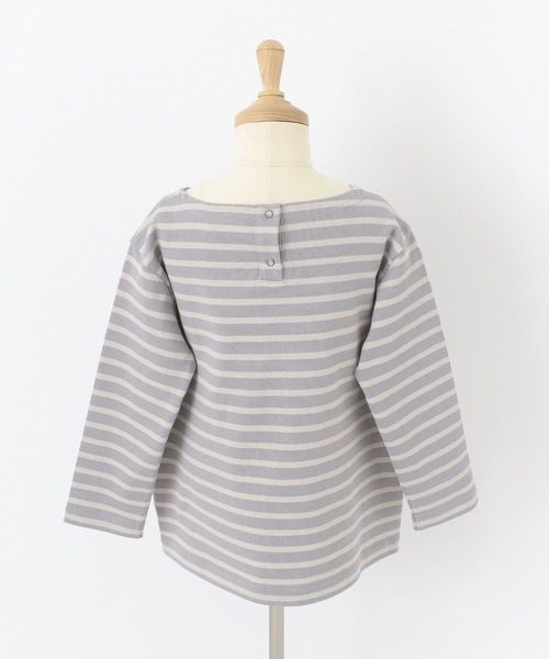 FORK&SPOON（フォークアンドスプーン）の「FORK&SPOON ボートネックボーダー(KIDS)（Tシャツ/カットソー・キッズ・グレー系その他/レッド系その他・90/105/120/135）」の13枚目の写真