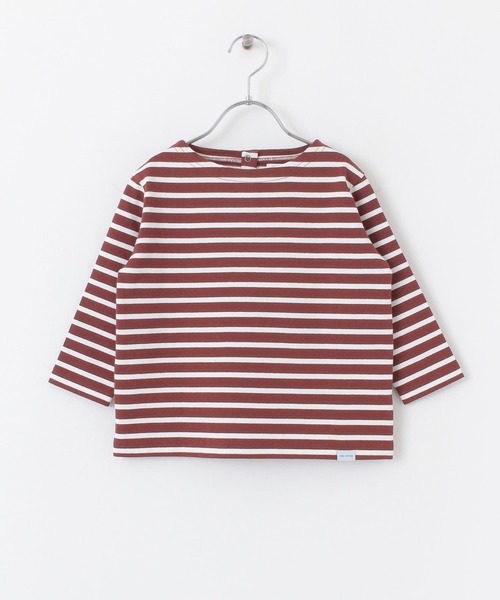 FORK&SPOON（フォークアンドスプーン）の「FORK&SPOON ボートネックボーダー(KIDS)（Tシャツ/カットソー・キッズ・グレー系その他/レッド系その他・90/105/120/135）」の22枚目の写真