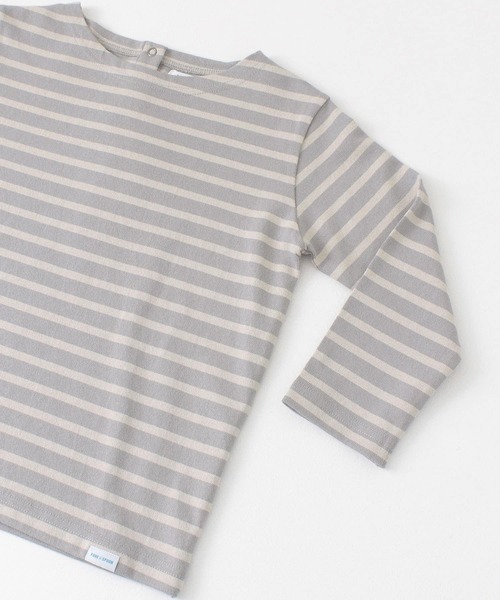 FORK&SPOON（フォークアンドスプーン）の「FORK&SPOON ボートネックボーダー(KIDS)（Tシャツ/カットソー・キッズ・グレー系その他/レッド系その他・90/105/120/135）」の20枚目の写真
