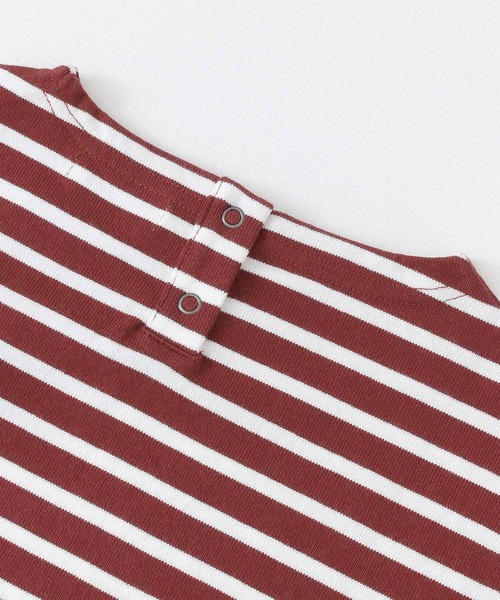 FORK&SPOON（フォークアンドスプーン）の「FORK&SPOON ボートネックボーダー(KIDS)（Tシャツ/カットソー・キッズ・グレー系その他/レッド系その他・90/105/120/135）」の15枚目の写真