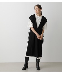 AZUL by moussy | LONG VEST SET ONEPIECE/ロングベストセットワンピース(ワンピース)