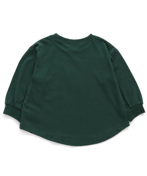 BREEZE（ブリーズ）の「WEB限定 無地.ボーダーロンT（Tシャツ/カットソー・キッズ・ピンク/ダークグリーン/ダークブルー/ベージュ/レッド/チャコール/ブラック/ブルー/イエロー/カーキ/オフホワイト・100/140/150/90/110/130/120）」の14枚目の写真