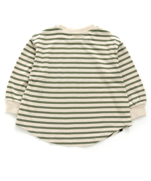 BREEZE（ブリーズ）の「WEB限定 無地.ボーダーロンT（Tシャツ/カットソー・キッズ・ピンク/ダークグリーン/ダークブルー/ベージュ/レッド/チャコール/ブラック/ブルー/イエロー/カーキ/オフホワイト・100/140/150/90/110/130/120）」の13枚目の写真