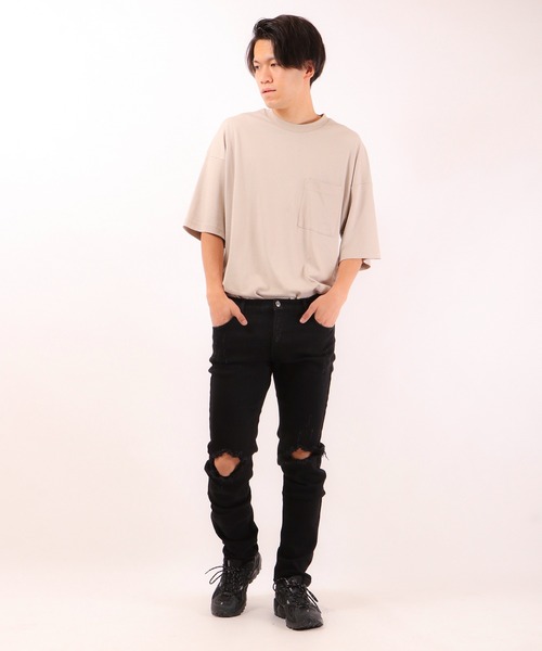 FUNALIVE(ファンアライブ)の「ブリーチダメージデニムパンツ(デニムパンツ・メンズ・ブルー系その他/グレー・M/XL/S/L)」の9枚目の写真