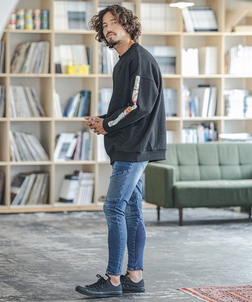 デニムパンツ EDWIN xu デニムパンツ ジーンズ スエード 色落ち ヒゲ/FW38