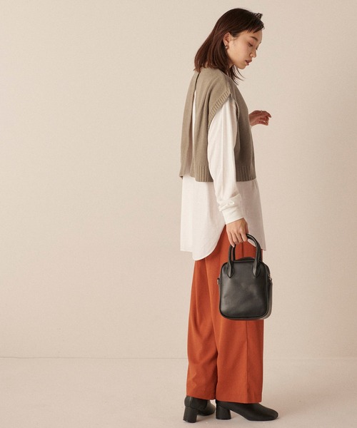 forksy.】ニットバックオープンショートベスト forksy.│MONO-MART