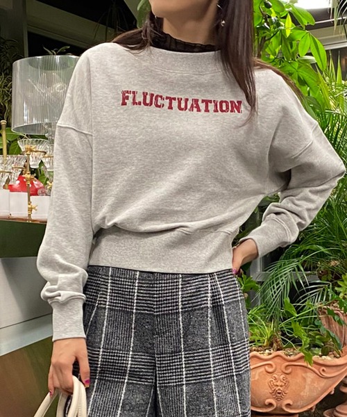 AS KNOW AS PINKY（アズノゥアズピンキー）の「ゆらぎ安らぎウエストリブプルオーバー（スウェット・レディース・チャコールグレー/オートミール/グリーン/オレンジ・FREE）」の3枚目の写真