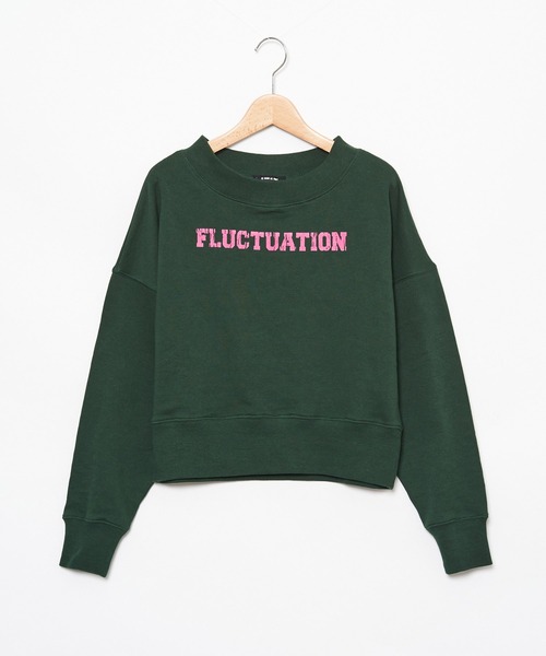 AS KNOW AS PINKY（アズノゥアズピンキー）の「ゆらぎ安らぎウエストリブプルオーバー（スウェット・レディース・チャコールグレー/オートミール/グリーン/オレンジ・FREE）」の4枚目の写真