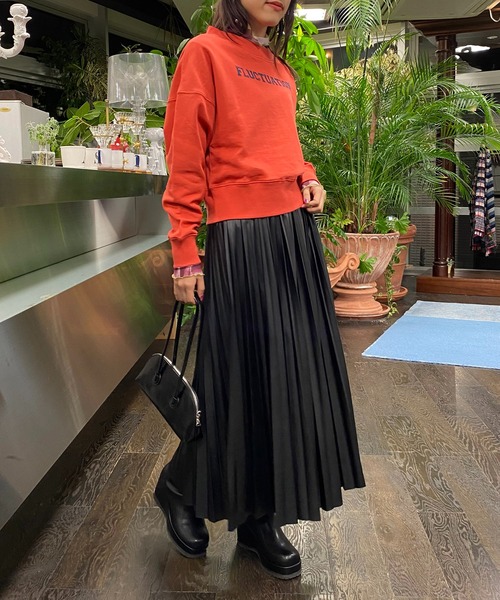 AS KNOW AS PINKY（アズノゥアズピンキー）の「ゆらぎ安らぎウエストリブプルオーバー（スウェット・レディース・チャコールグレー/オートミール/グリーン/オレンジ・FREE）」の22枚目の写真