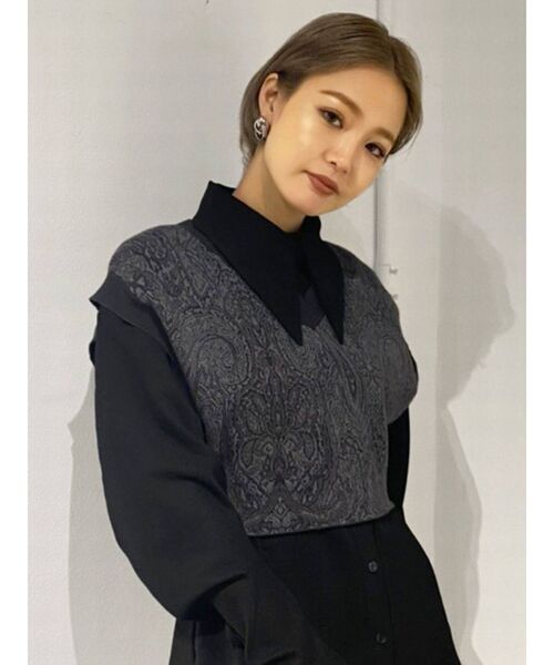 EMODA(エモダ)の「バルキージャガードベスト(ニット/セーター・レディース・ブラック/その他/その他1・FREE)」の3枚目の写真