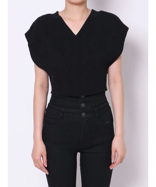 EMODA(エモダ)の「バルキージャガードベスト(ニット/セーター・レディース・ブラック/その他/その他1・FREE)」の2枚目の写真