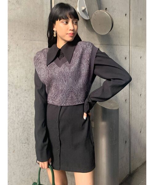 EMODA(エモダ)の「バルキージャガードベスト(ニット/セーター・レディース・ブラック/その他/その他1・FREE)」の9枚目の写真