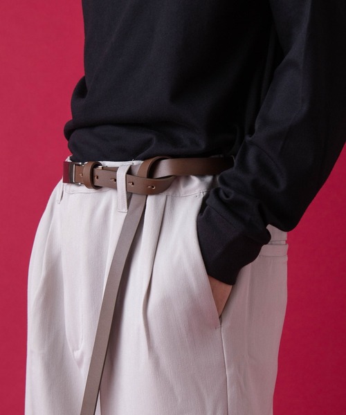 WEGO by こーせ（ウィゴーバイコーセ）の「∴WEGO by こーせ/ナローバックルベルト（ベルト・メンズ・ブラウン/ブラック・FREE）」の9枚目の写真