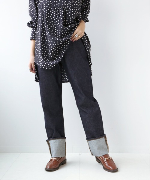 B.C STOCK（ベーセーストック）の「ロールアップデニムパンツ◆（デニムパンツ・レディース・ネイビー/ブルー・SMALL/MEDIUM）」の22枚目の写真