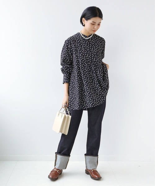 B.C STOCK（ベーセーストック）の「ロールアップデニムパンツ◆（デニムパンツ・レディース・ネイビー/ブルー・SMALL/MEDIUM）」の9枚目の写真