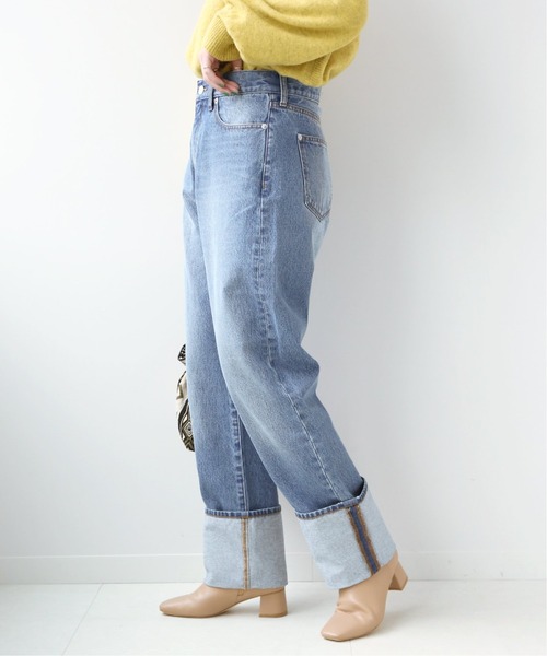 B.C STOCK（ベーセーストック）の「ロールアップデニムパンツ◆（デニムパンツ・レディース・ネイビー/ブルー・SMALL/MEDIUM）」の6枚目の写真