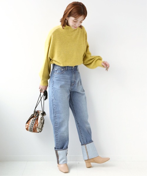 B.C STOCK（ベーセーストック）の「ロールアップデニムパンツ◆（デニムパンツ・レディース・ネイビー/ブルー・SMALL/MEDIUM）」の10枚目の写真