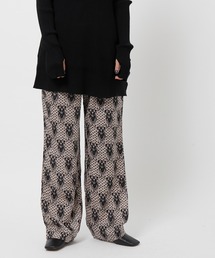 NE QUITTEZ PAS! | 【ne Quittez pas】MODAL SATIN ETHNIC PRINT PANTS(その他パンツ)