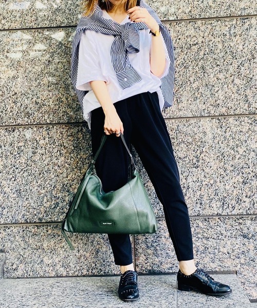 GIANNI NOTARO（ジャンニノターロ）の「【GIANNI NOTARO】DOLLARO Trapezoid M（トートバッグ・レディース・グリーン/ブラウン・FREE）」の11枚目の写真