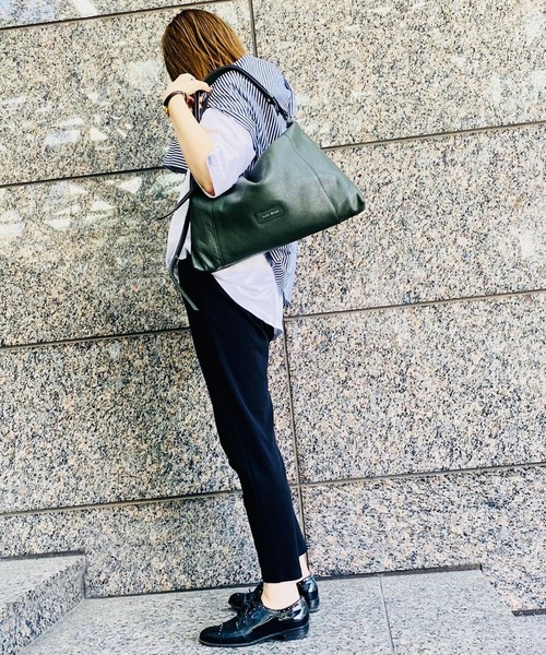 GIANNI NOTARO（ジャンニノターロ）の「【GIANNI NOTARO】DOLLARO Trapezoid M（トートバッグ・レディース・グリーン/ブラウン・FREE）」の10枚目の写真