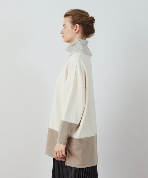 FRAPBOIS(フラボア)の「レイネックT カットソー(Tシャツ/カットソー・レディース・チャコールグレー/レッド/オフホワイト・1/2)」の19枚目の写真