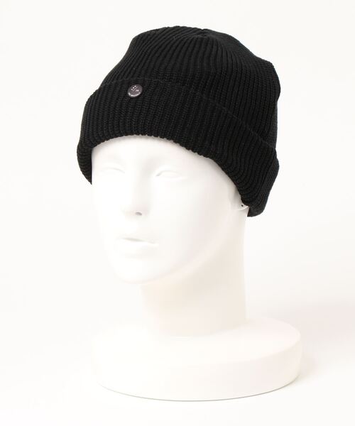 CPH(シーピーエイチ)の「【CPH / シープラスヘッドウェア】820 KNIT CAP / UNI COLOR(ニット帽)(ニットキャップ/ビーニー・メンズ・ブラック/オフホワイト・FREE)」の2枚目の写真