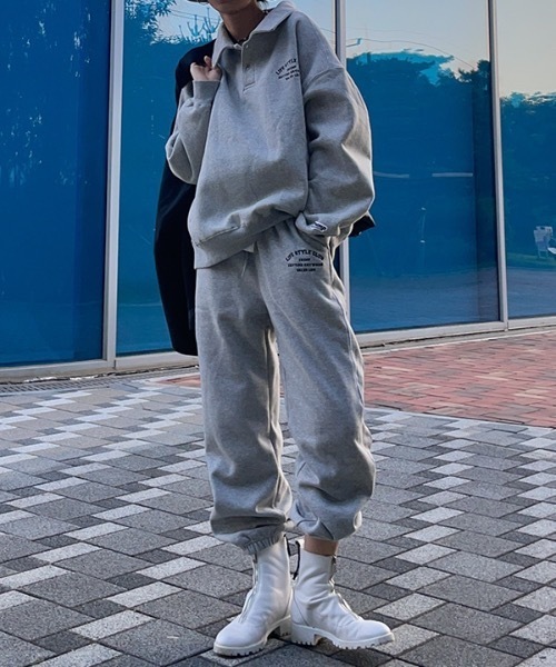 crump(クランプ)の「【crump 】サイドパイピングジョガーパンツ(裏起毛)(スウェットパンツ・レディース・ブラック/グレー・MEDIUM/X-LARGE/LARGE/SMALL)」の10枚目の写真